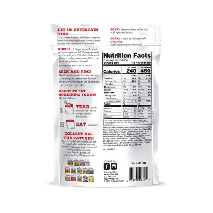 Readywise Trail Treats Cookie Dough - POWER FIT SHOP — Powering Preparedness, Health &amp; Home
