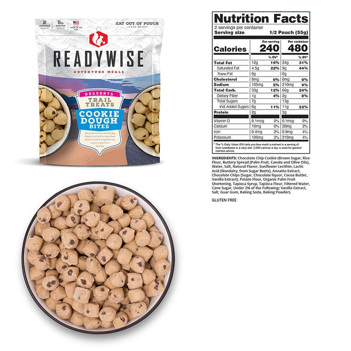Readywise Trail Treats Cookie Dough - POWER FIT SHOP — Powering Preparedness, Health &amp; Home
