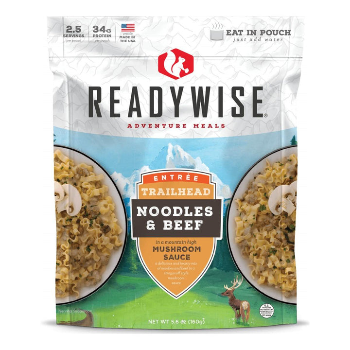 Readywise Trailhead Noodles &amp; Beef - POWER FIT SHOP — Powering Preparedness, Health &amp; Home
