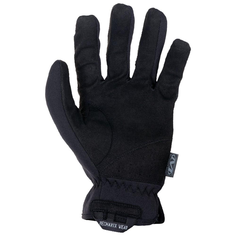 Chattanooga Mechanix Wear FastFit tactical gloves in covert black, XL size, showing durable design and comfortable fit.