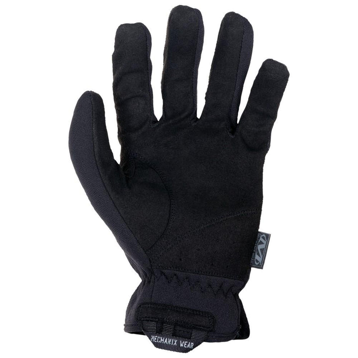 Chattanooga Mechanix Wear FastFit tactical gloves in covert black, XL size, showing durable design and comfortable fit.