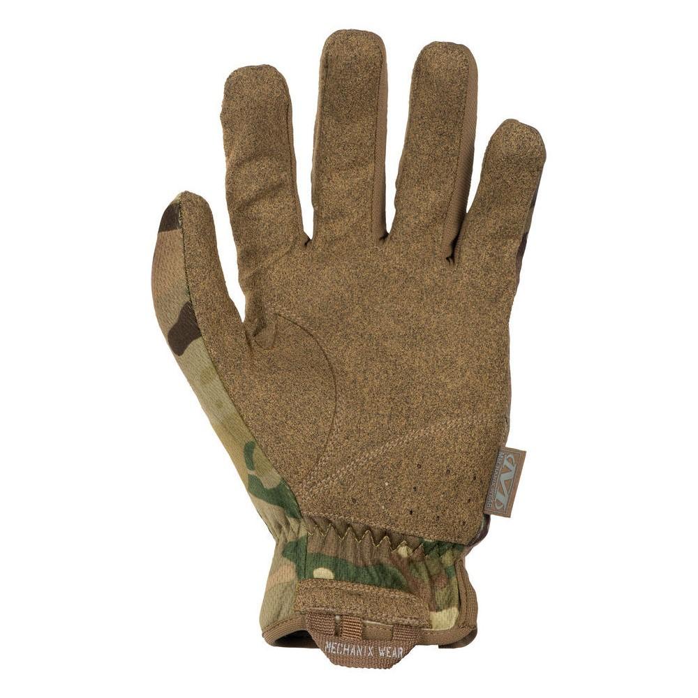 Chattanooga Mechanix Wear MultiCam FastFit work gloves with durable grip and comfort fit in XL size, showing close-up of glove material