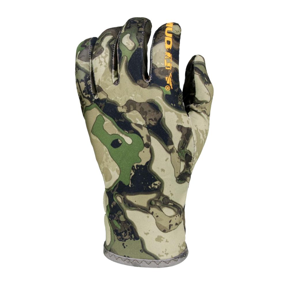 Chattanooga Muddy lightweight fleece gloves in Veil Canyon Hybrid L size, warm outdoor handwear with soft fleece material.