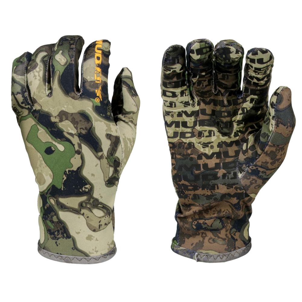 Chattanooga Muddy Outdoors lightweight fleece gloves in Veil Canyon Hybrid M, warm and comfortable for outdoor activities.