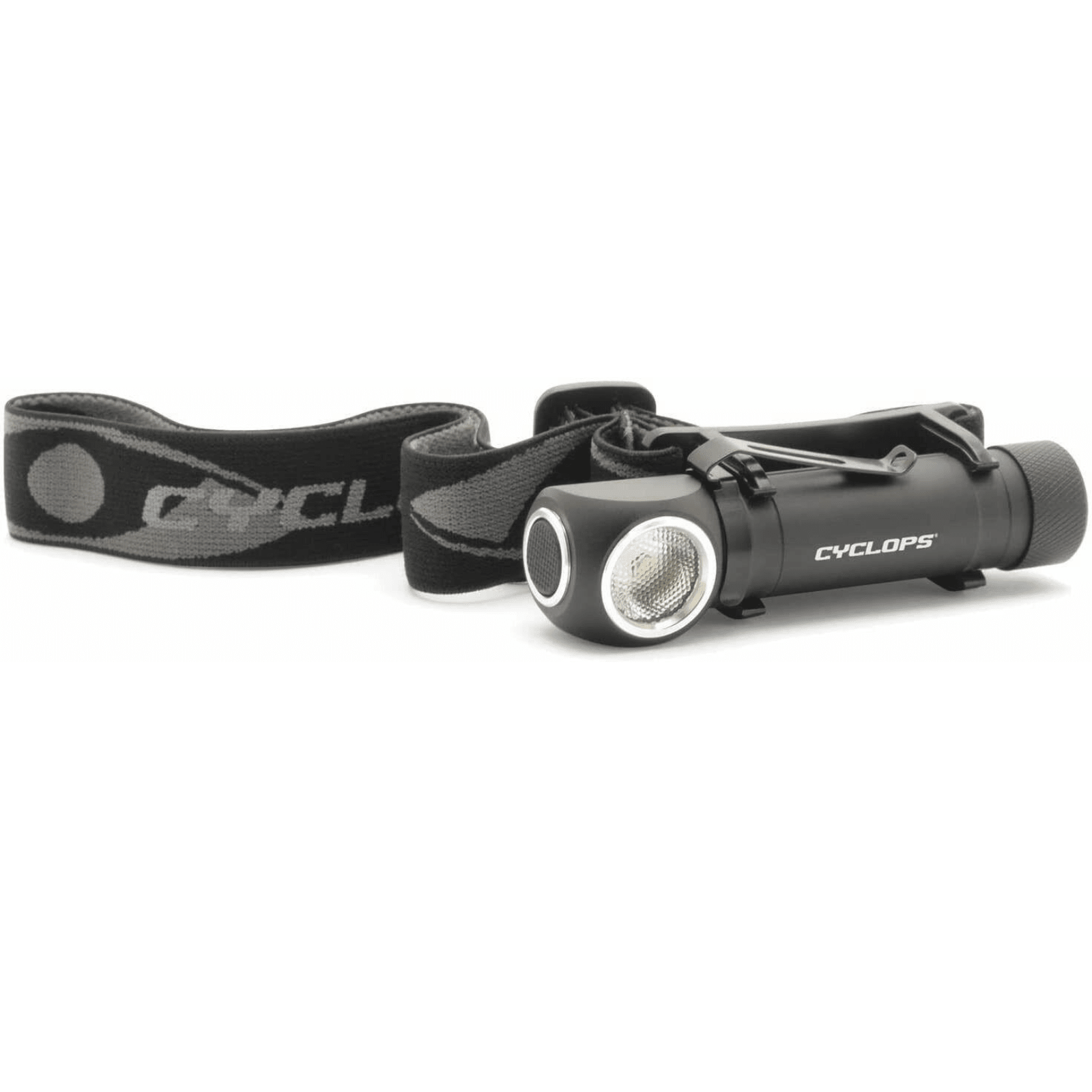 Chattanooga Cyclops Hades rechargeable headlamp with 1000 lumens, black headband, durable outdoor headlamp for hands-free lighting.