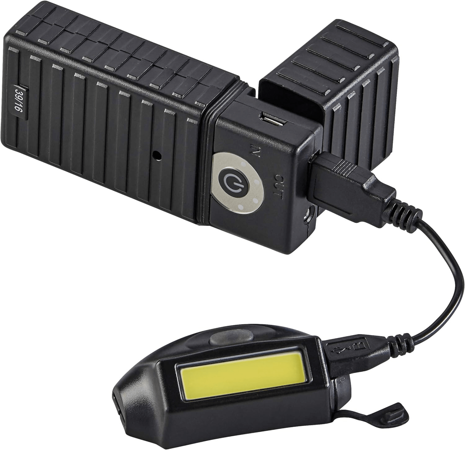 Chattanooga Streamlight Bandit Pro USB headlamp with black elastic headstrap and clam shell packaging, compact and lightweight for outdoor use.