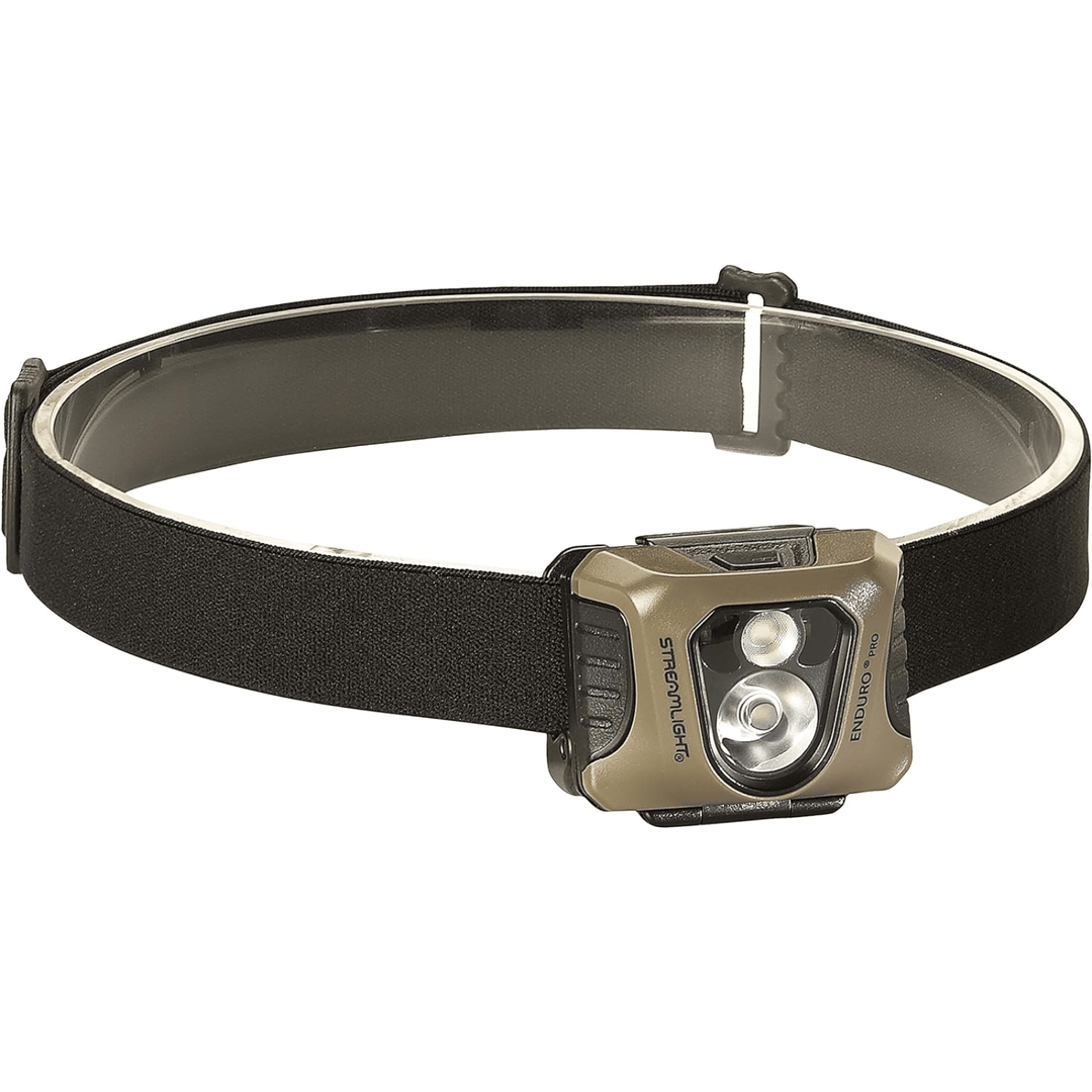 Streamlight Streamlight Enduro Pro Headlamp with Alkaline Battery Headstrap Clamshell Coyote - POWER FIT SHOP — Powering Preparedness, Health &amp; Home