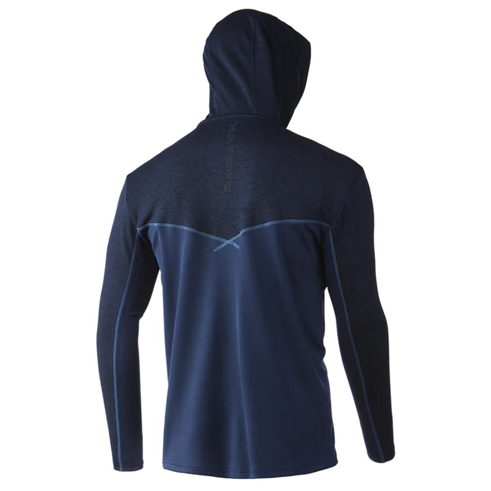 Huk Icon X Coldfront Hoodie Sargasso Sea Heather Small 100 Percent Polyester - POWER FIT SHOP — Powering Preparedness, Health &amp; Home