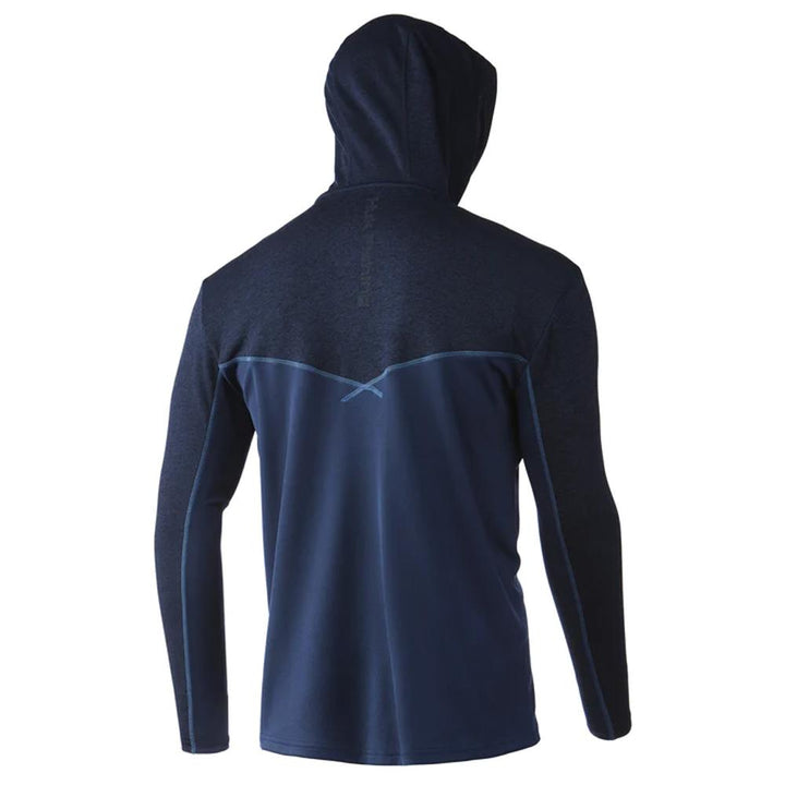 Huk Icon X Coldfront Hoodie Sargasso Sea Heather Small 100 Percent Polyester - POWER FIT SHOP — Powering Preparedness, Health &amp; Home