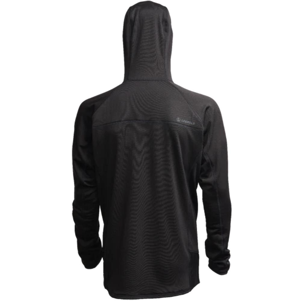 Chattanooga Leupold Velum charcoal half-zip hooded fleece sweatshirt, XL, cozy all-season hoodie with front zipper and hood.