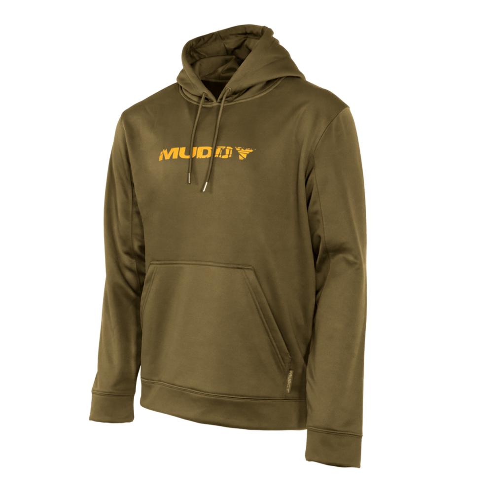 Brown Chattanooga Muddy TRX Performance Hoodie in XL, lightweight and breathable fabric, front view showing hoodie details.