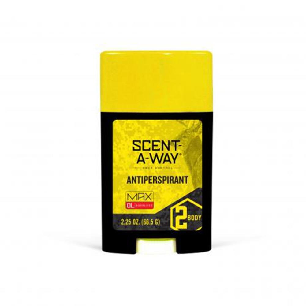 Chattanooga Scent A Way MAX antiperspirant deodorant in 2.25 oz stick for long-lasting moisture and odor control.