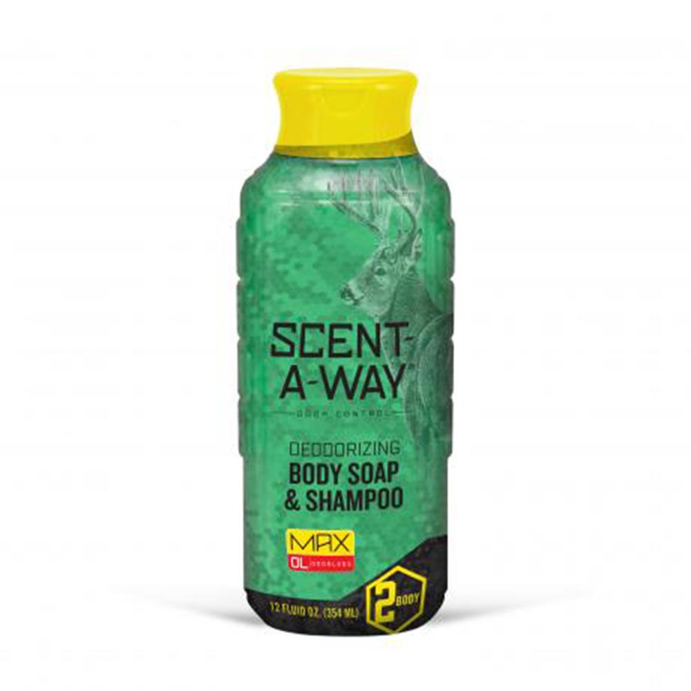 Chattanooga Scent A Way MAX liquid body soap and shampoo bottle, hydrating skin and hair care, 12 oz.