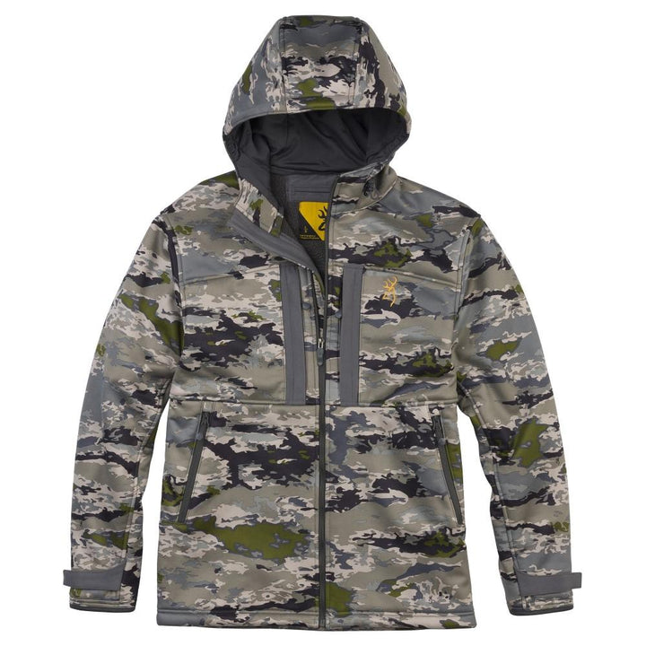 Chattanooga Browning Dutton Jacket in Ovix camo, small size, outdoor jacket with camouflage pattern and durable fabric.