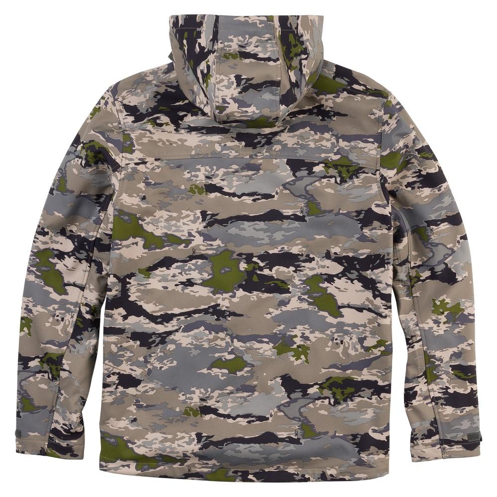 Chattanooga Browning Pahvant Pro Jacket in Ovix Camo, small size, lightweight outdoor jacket with camouflage pattern.