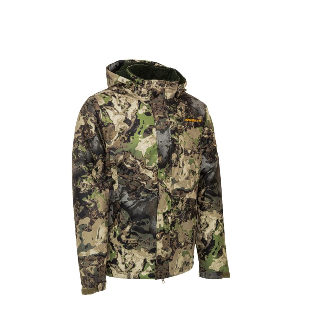 Chattanooga Muddy TRX Sherpa fleece waterproof jacket in Veil Canyon hybrid style, showing the warm, insulated outer layer with a zipper front.