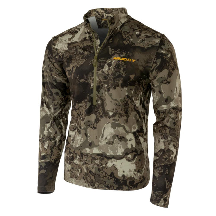 Chattanooga Muddy TRX lightweight quarter zip jacket in Veil Canyon Grey, shown in medium size, casual outdoor wear.