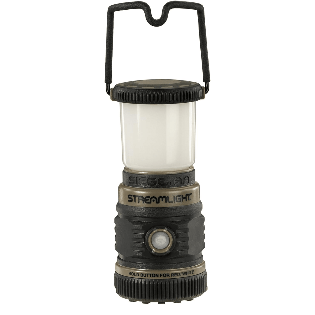 Streamlight Siege 200 Lumen Ultra - Compact AA Alkaline Hand Lantern Coyote - POWER FIT SHOP — Powering Preparedness, Health &amp; Home