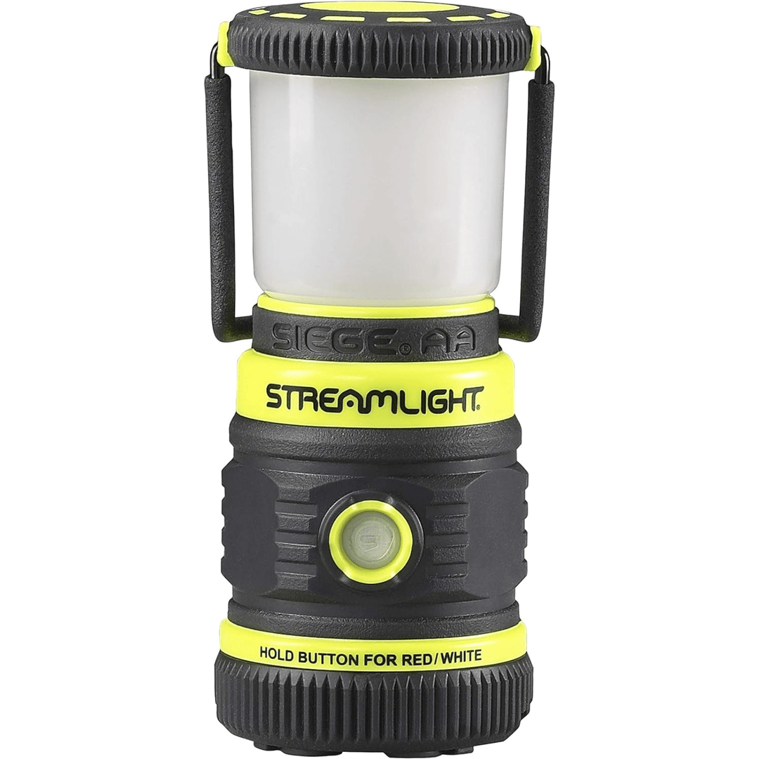 Streamlight Siege 200 Lumen Ultra Compact AA Alkaline Magnetic Base Lantern Yellow - POWER FIT SHOP — Powering Preparedness, Health &amp; Home