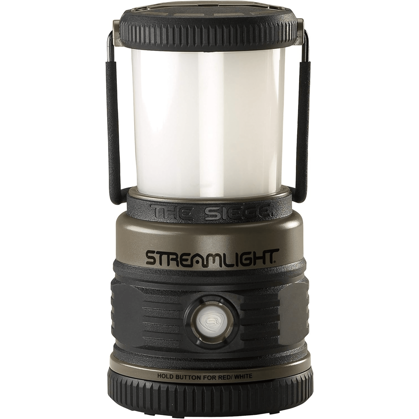 Chattanooga Streamlight Siege compact 540-lumen alkaline hand lantern in coyote color, with durable design and integrated handle.