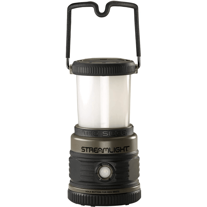 Chattanooga Streamlight Siege 540-lumen compact D alkaline hand lantern in coyote color, portable and durable for outdoor use