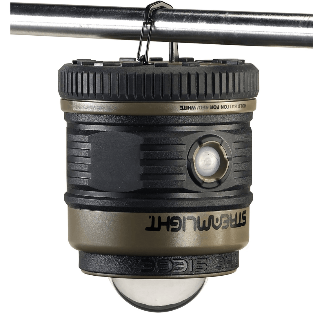 Chattanooga Streamlight Siege 540-lumen compact D alkaline hand lantern in coyote color, portable LED lantern for outdoor use