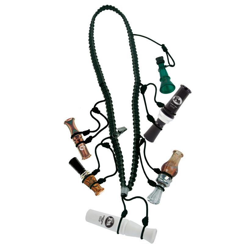 Chattanooga Primos Waterfowlers 5 Call Lanyard with adjustable cord and split ring, designed for comfortable bird hunting call organization.
