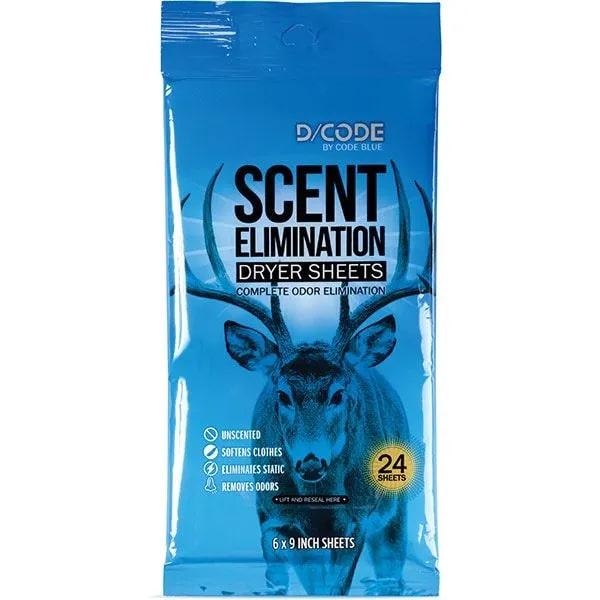 Code Blue Dryer Sheets 24 Count Fabric Softening Static Control Laundry Care - POWER FIT SHOP — Powering Preparedness, Health & Home