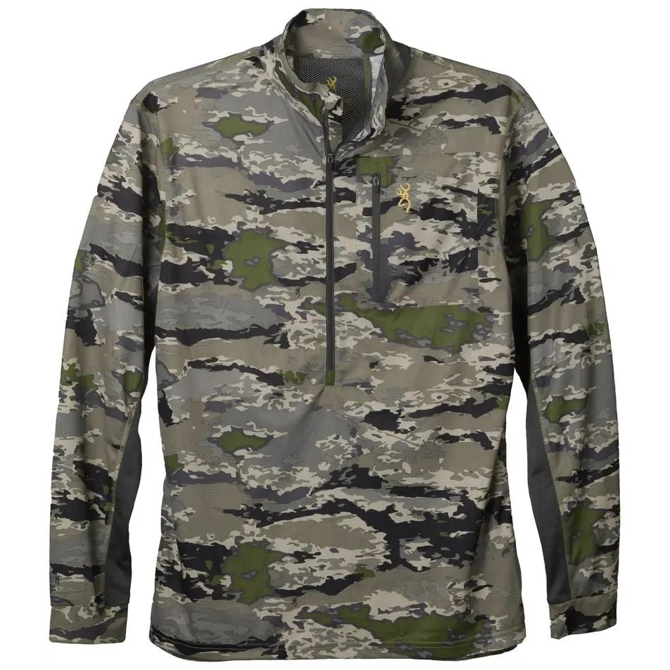 Browning Early Season 3/4 Zip Shirt Ovix Lightweight Breathable Wear L Size - POWER FIT SHOP — Powering Preparedness, Health & Home