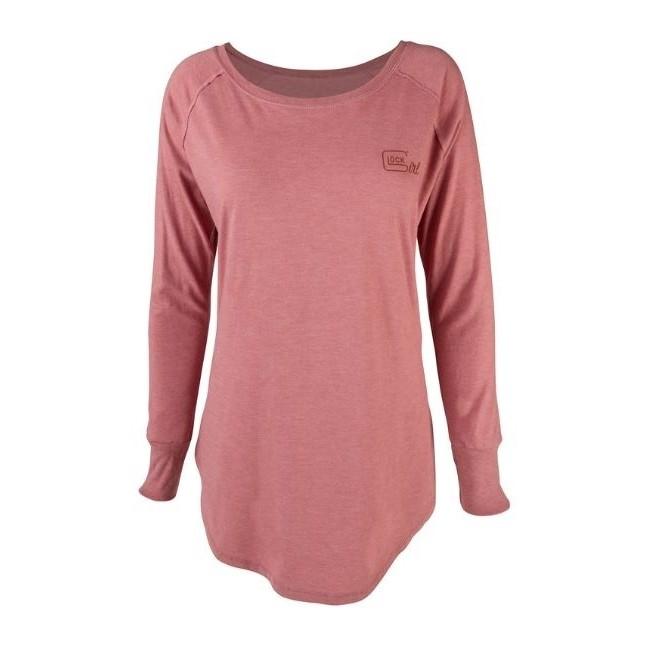 Glock Girl Confidence Long Sleeve Shirt Blush Lightweight Soft Tunic Top Womens - POWER FIT SHOP — Powering Preparedness, Health &amp; Home