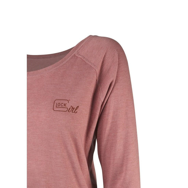 Glock Girl Confidence Long Sleeve Shirt Blush Lightweight Soft Tunic Top Womens - POWER FIT SHOP — Powering Preparedness, Health &amp; Home