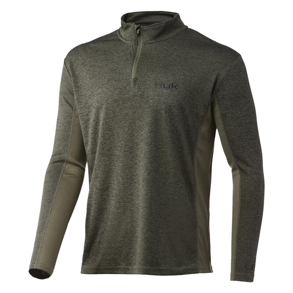 HUK COLDFRONT 1/4 ZIP HEATHER MOSS S - POWER FIT SHOP — Powering Preparedness, Health & Home