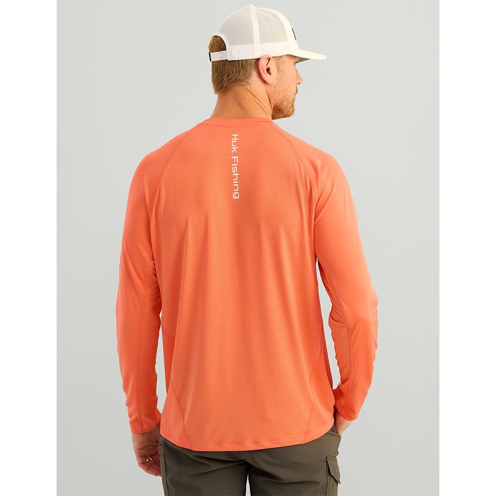HUK ICON LS CREW FRESH SALMON LS M - POWER FIT SHOP — Powering Preparedness, Health & Home