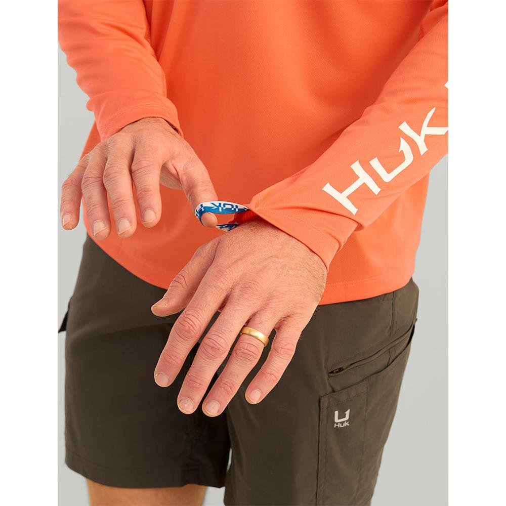 HUK ICON LS CREW FRESH SALMON LS M - POWER FIT SHOP — Powering Preparedness, Health &amp; Home