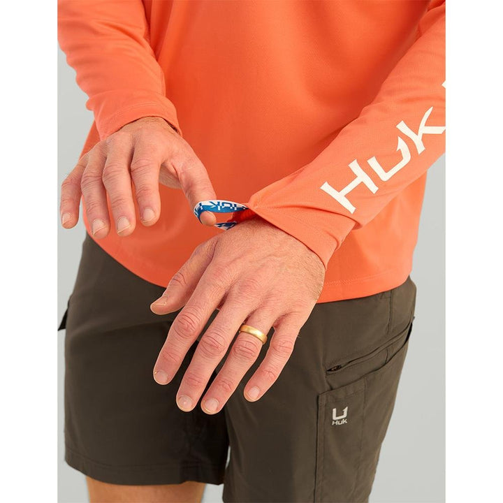 HUK ICON LS CREW FRESH SALMON LS M - POWER FIT SHOP — Powering Preparedness, Health &amp; Home