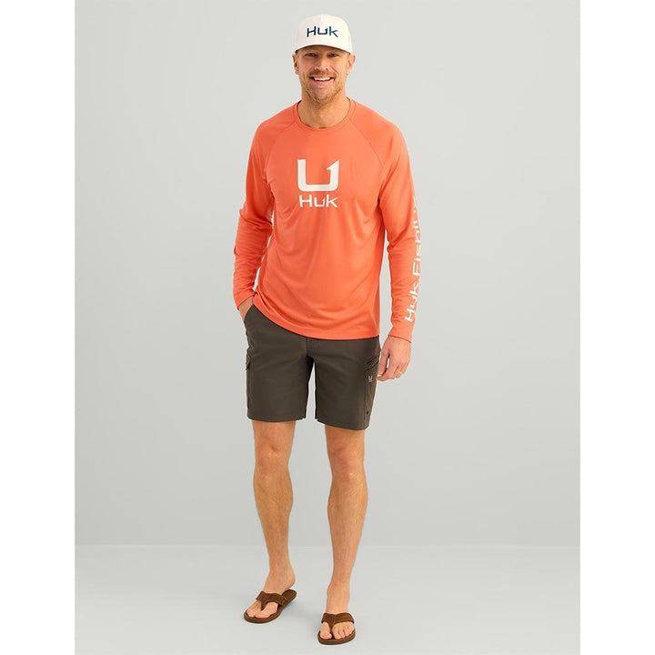 HUK ICON LS CREW FRESH SALMON LS M - POWER FIT SHOP — Powering Preparedness, Health &amp; Home