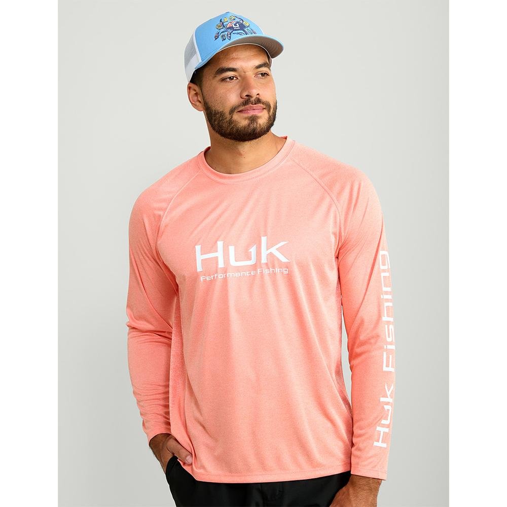 HUK VENTED PURSUIT FRESH SLMN HTHR LS S - POWER FIT SHOP — Powering Preparedness, Health & Home