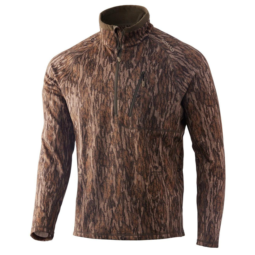 Chattanooga Nomad Pursuit Longneck Hoodie in Bottomland camo, XXL, lightweight performance long sleeve shirt with hood and front pocket.