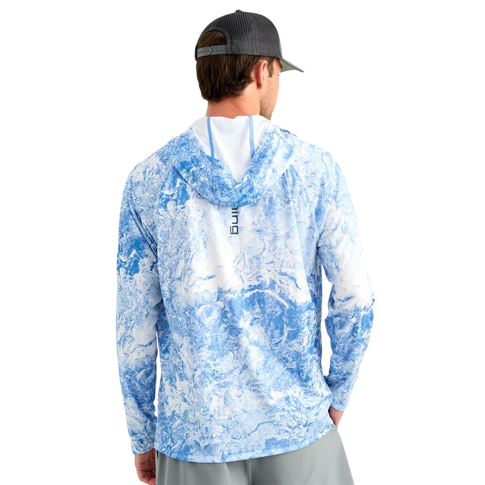 Chattanooga HUK Pursuit Mossy Oak printed hoodie, lightweight Regatta pullover, long sleeve sweatshirt in XXL size.