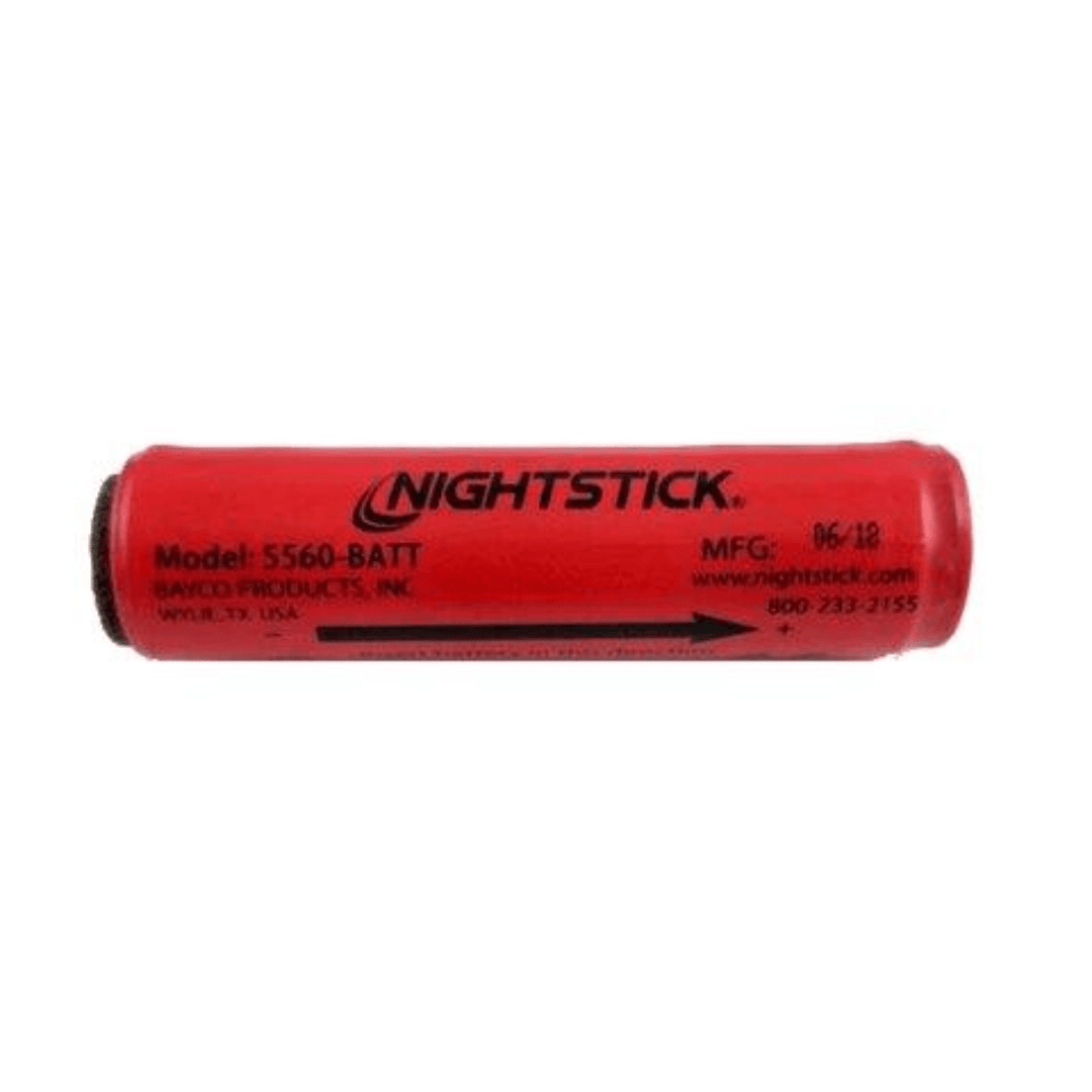 Chattanooga Map NightStick replacement battery for 5560 series LED lights, showing a rechargeable battery in a close-up view.