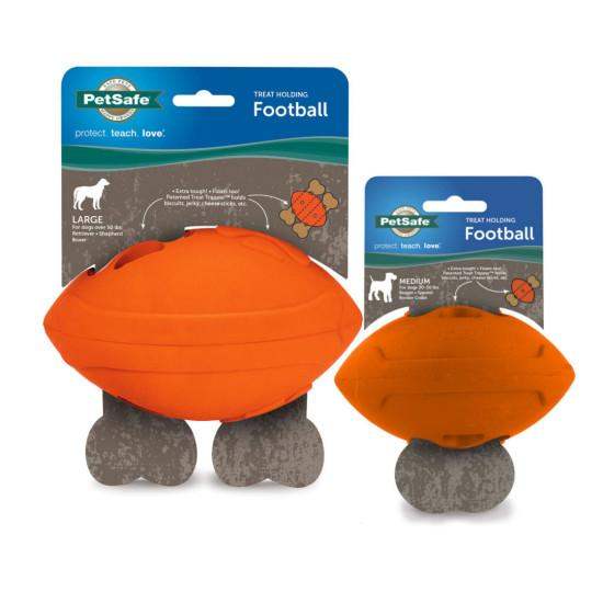 PetSafe Sportsmen Football Dog Toy Medium Interactive Fun Play Treat Dispensing - POWER FIT SHOP — Powering Preparedness, Health &amp; Home