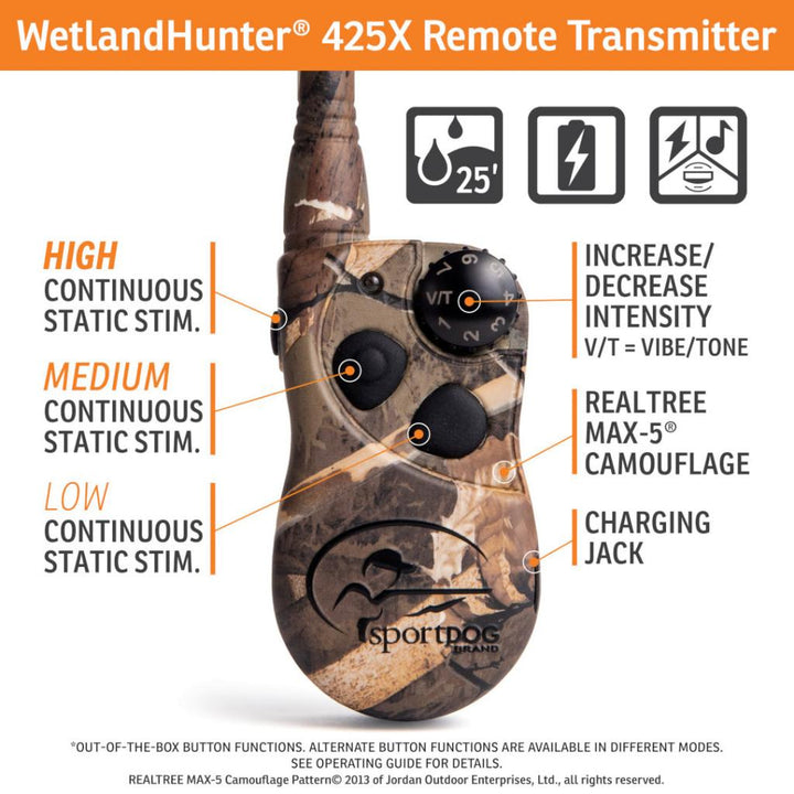 SportDOG Brand Wetland 425X Remote Trainer Waterproof Dog Training System - POWER FIT SHOP — Powering Preparedness, Health &amp; Home