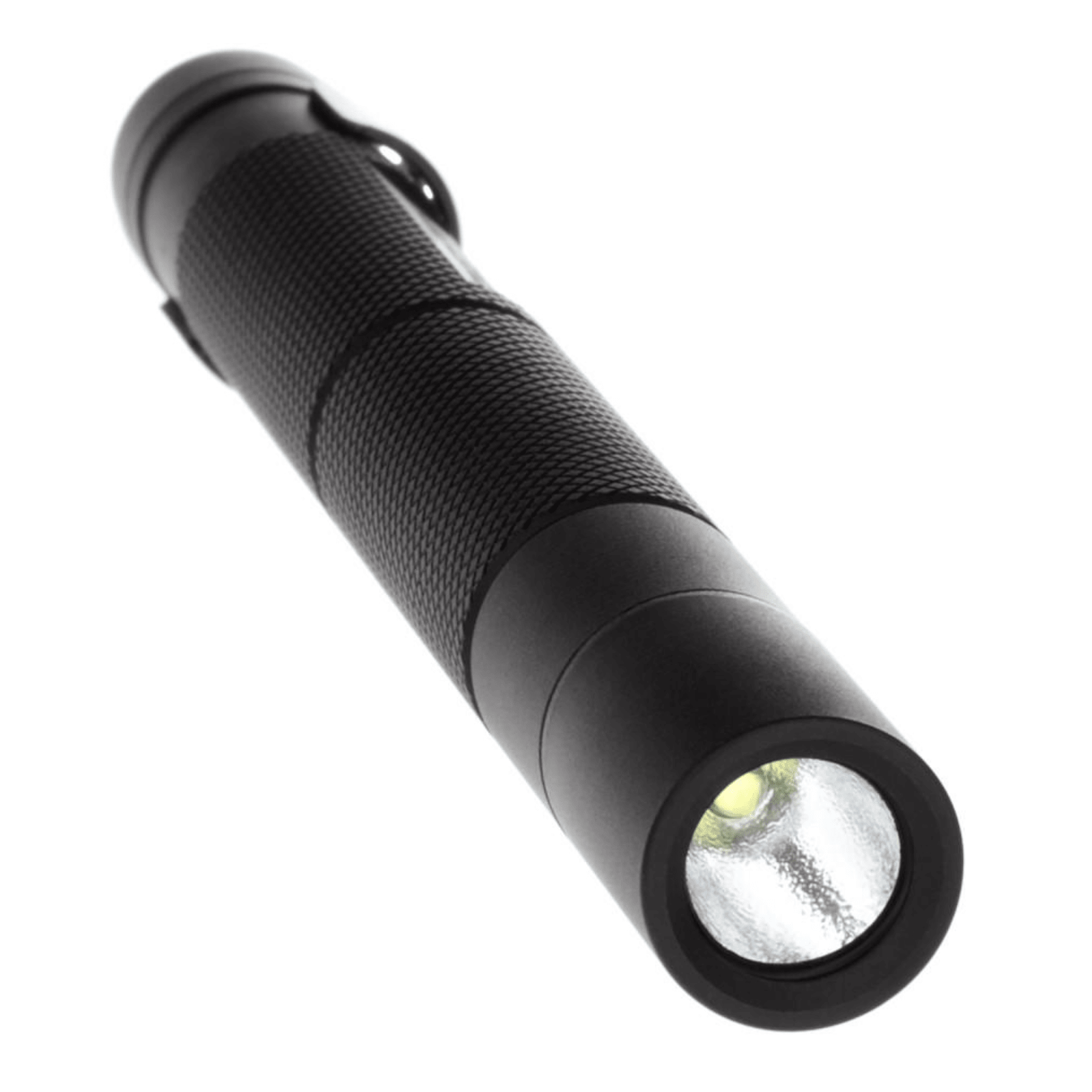 Black Nightstick Aluminum Mini-TAC AAA flashlight with 130 lumens, compact design, and durable build from Chattanooga Map.
