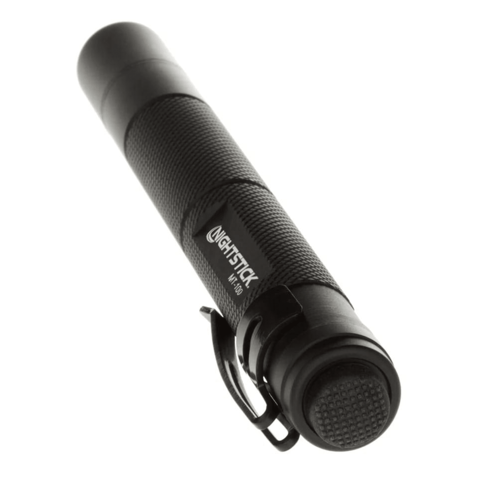 Nightstick Aluminum Mini-TAC AAA batteries flashlight in black with 130 lumens, compact and durable for everyday use.