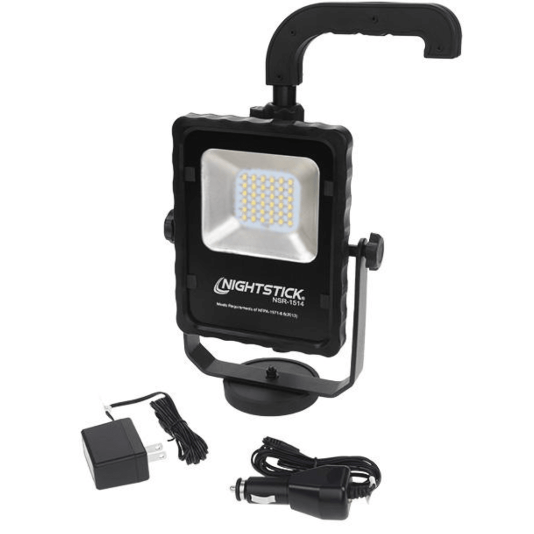 Nightstick NSR - 1514C Rechargeable Led Area Light Kit One Size Black - POWER FIT SHOP — Powering Preparedness, Health &amp; Home