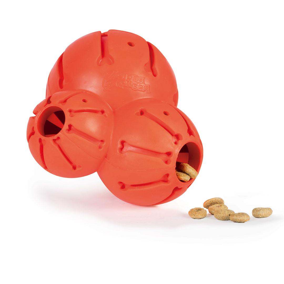 Large PetSafe Sportsmen Barnacle dog chew toy and interactive puzzle designed for engaging large dogs.
