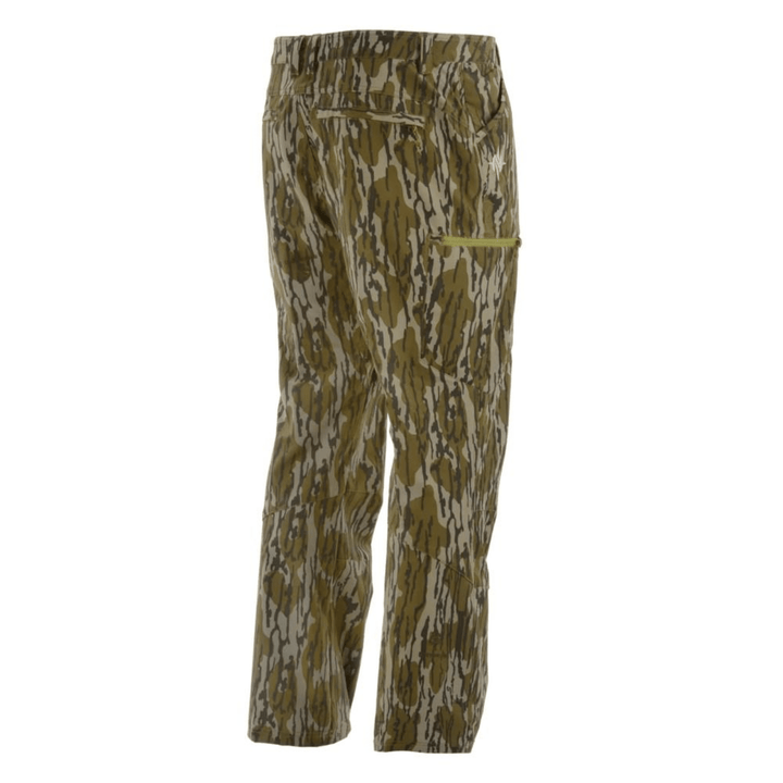 Chattanooga Nomad Stretch Lite NXT outdoor pants in Mossy Oak Bottomland, size 2XL, featuring durable camouflage fabric.