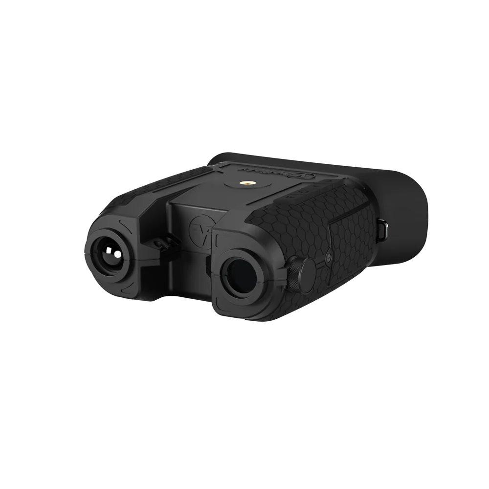 Chattanooga Hexcore Digital Night Vision Binoculars showing dual eyepieces and digital controls in a close-up view.
