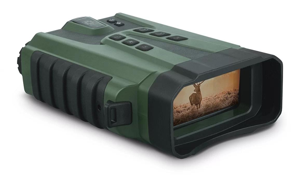 Chattanooga Konus HD Zoom digital night vision binoculars with photo and video, featuring 1.5x-12x zoom and built-in flashlight.