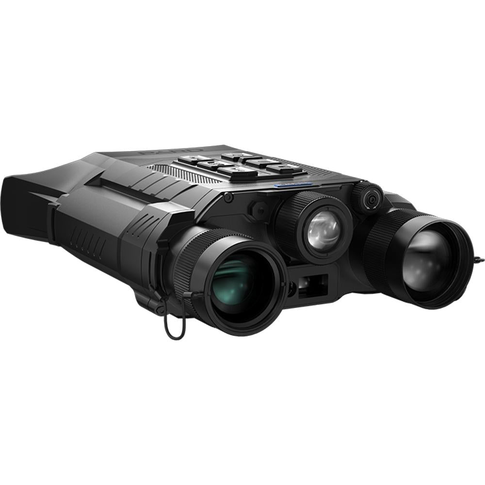 Chattanooga Pard Osprey Dual Spectral Thermal Night Vision Binoculars with laser rangefinder, showcasing thermal imaging and dual spectral view.